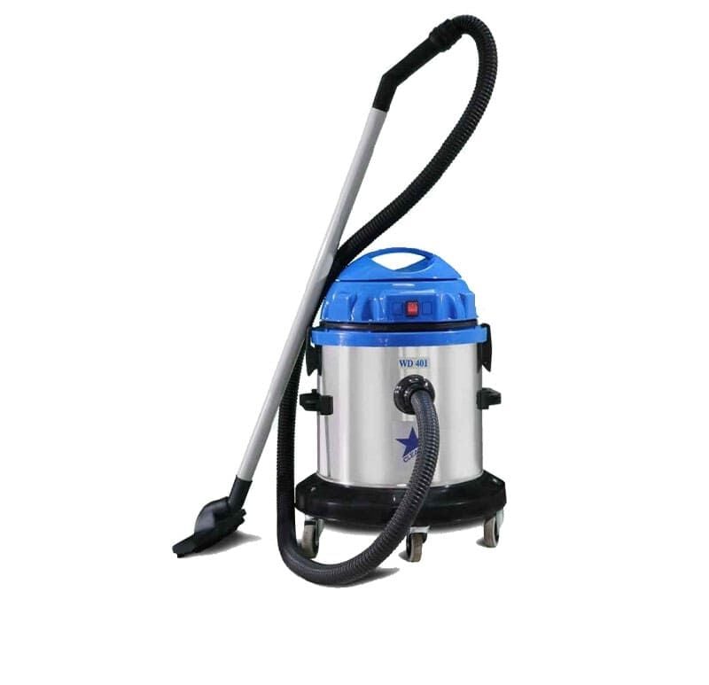 Cleanvac WD 401 - Islak Kuru Sanayi Tipi Tek Motorlu Süpürge Makinesi 40 Litre