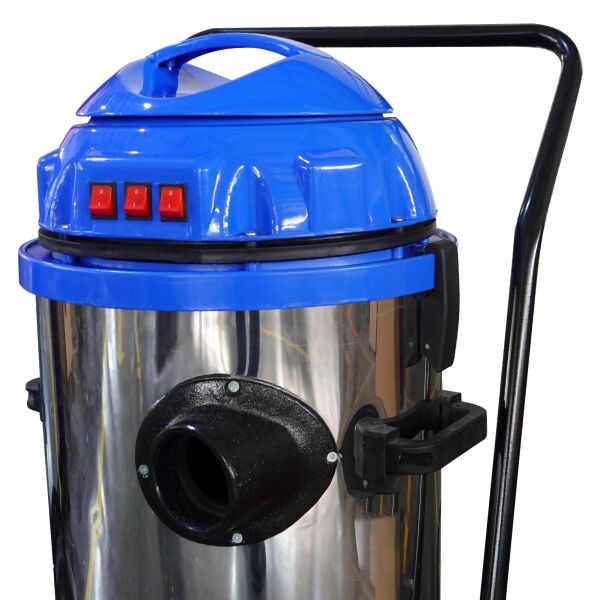 Cleanvac WD 753 S - Geniş Çap Hortumlu 3 Motorlu Islak Kuru Sanayi Tip Süpürge
