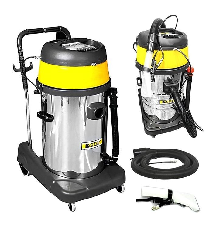 Star Profesyonel 3 Motorlu Halı ve Koltuk Yıkama Makinası 2 Emiş 1 Su Püskürtme