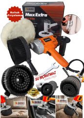 Max-Extra Üstün Kalite Dikey Genel Koltuk Fırçalama Koltuk Yıkama Seti, Yerinde Koltuk Fırçalama Seti