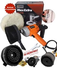 Max-Extra Üstün Kalite Dikey Genel Koltuk Fırçalama Koltuk Yıkama Seti, Yerinde Koltuk Fırçalama Seti