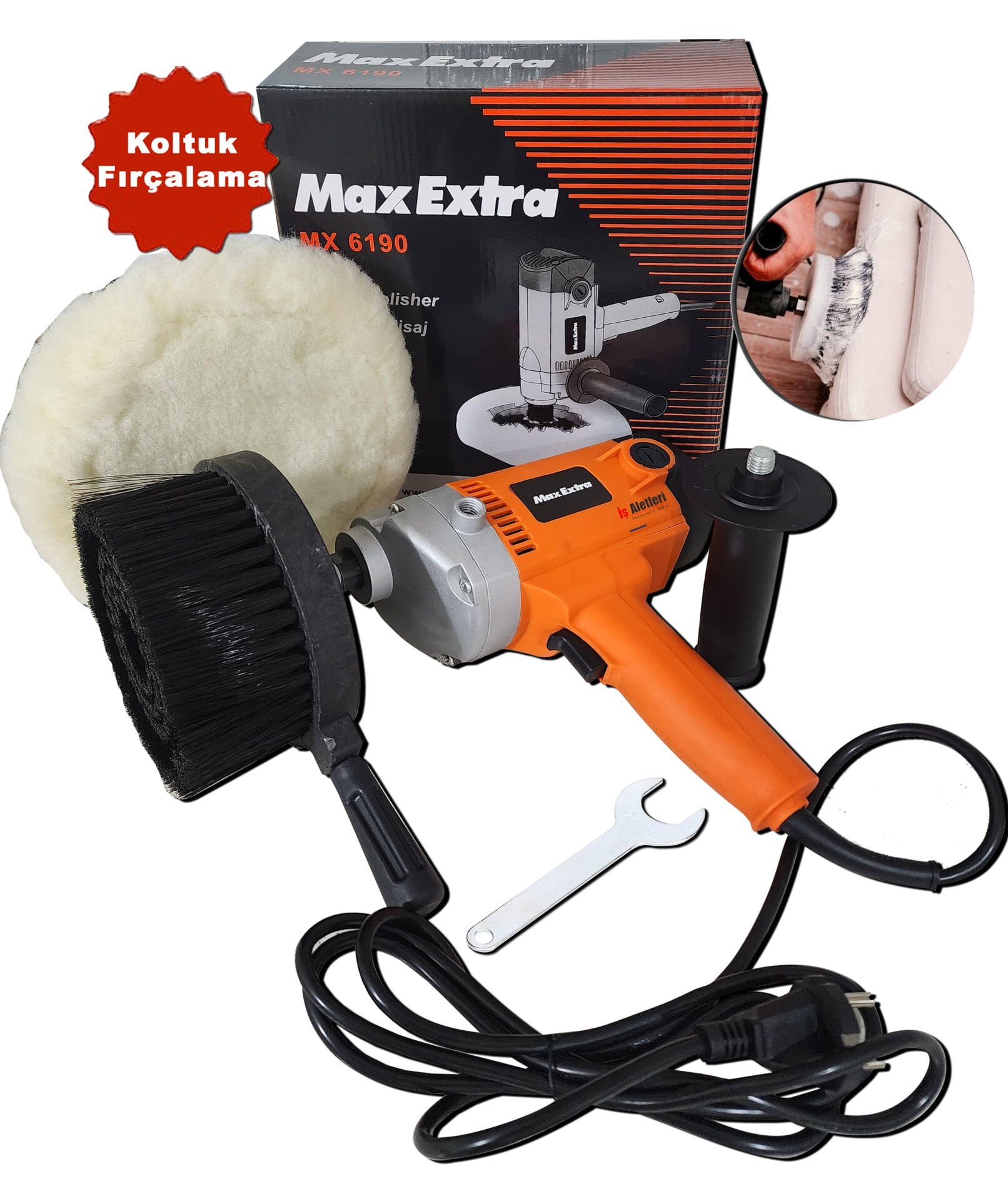Max-Extra Profesyonel Koltuk Fırçalama Koltuk Yıkama Makinesi Yerinde Koltuk Yıkamacılar İçin