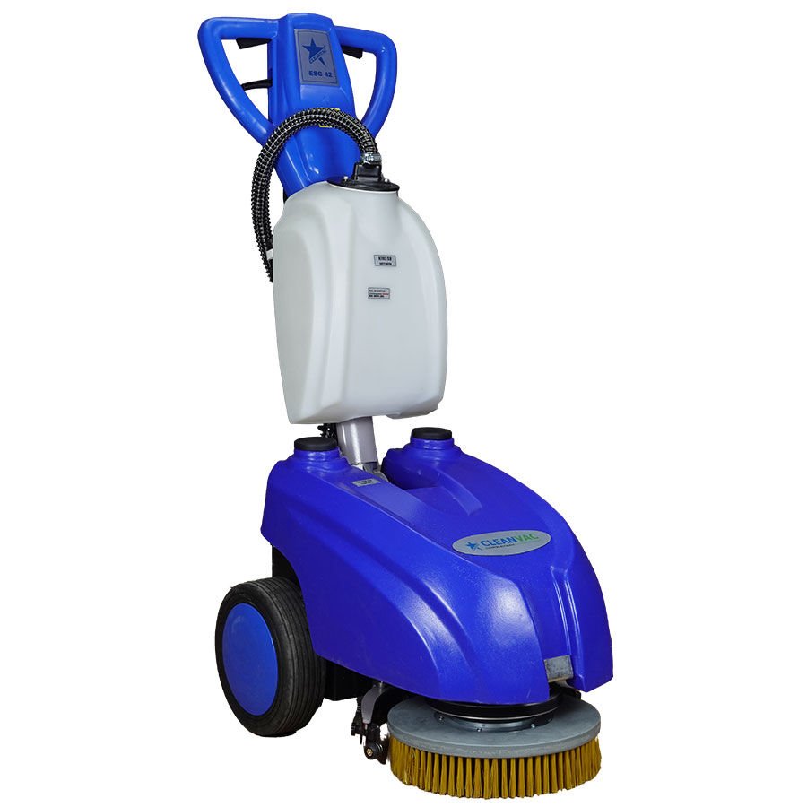 Cleanvac ESC42 Elektrikli Zemin Temizleme Cilalama ve Dar Alan Yer Yıkama Makinası