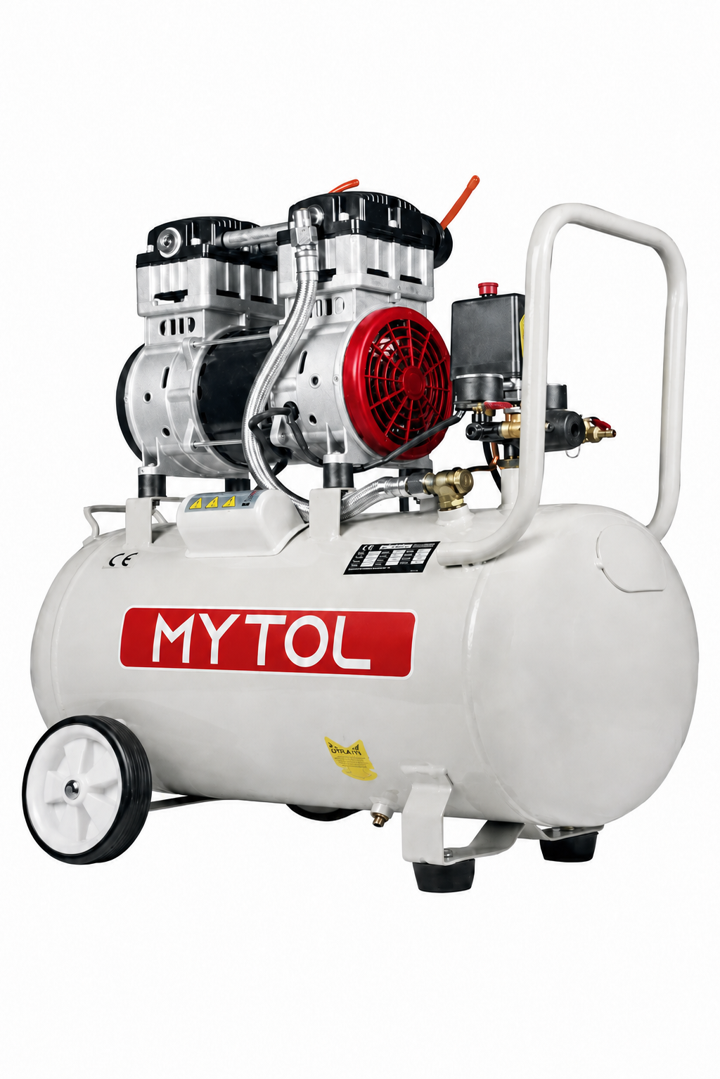 MYTOL EWS50B Yağsız Sessiz Kompresör 1 HP 50 Litre – Profesyonel Hava Kompresörü