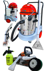 Vetta Profesyonel 2+1 Halı ve Koltuk Yıkama Makinası 5 Bar Su Basıncı Koltuk Fırçalama Seti