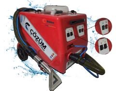 Çözüm 10-5 PRO Sıcak Sulu Halı Koltuk Perde Yatak Yıkama Makinası Süper Vakum Gücü Full Set