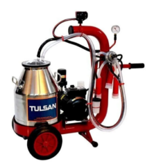 Tulsan Mini Tip İnek Süt Sağma Makinası Tek Sağım 30 Lt Kuru Tip