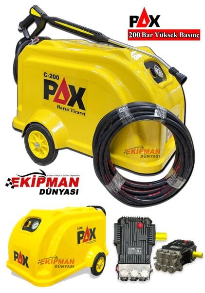 Pax 200 Bar Oto Yıkama Makinası İtalyan Pompa Trifaze