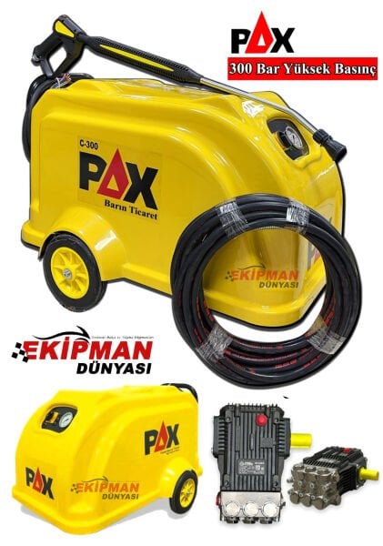 Pax 300 Bar Soğuk Oto Yıkama Makinası İtalyan Pompa Trifaze
