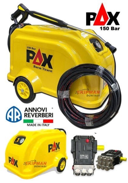 Pax 150 Bar Soğuk Oto Yıkama Makinası İtalyan Pompa Monofaze