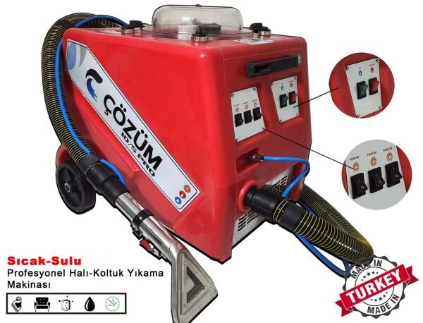 Çözüm 10-5 PRO Premium 3 Motorlu Halı Yıkama Makinesi ve Koltuk Yıkama Makinesi 4200 Watt