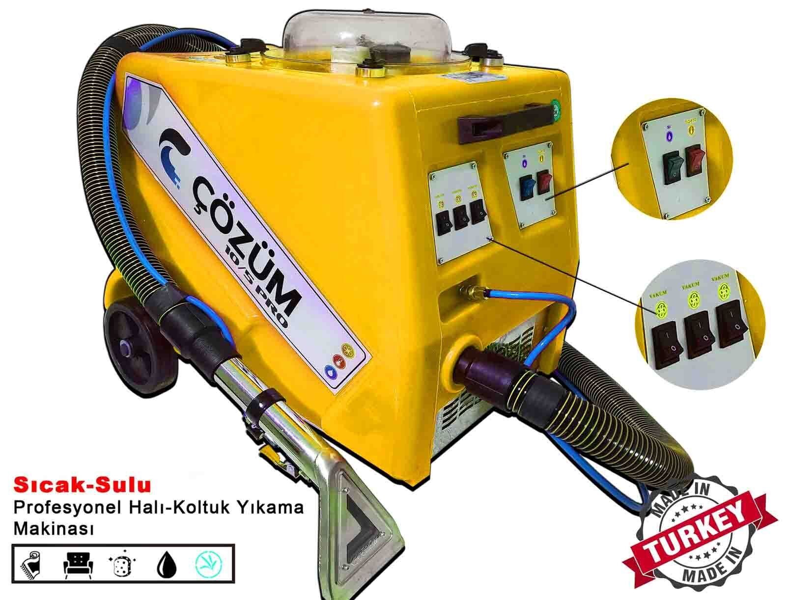 Çözüm 10-5 PRO Premium 3 Motorlu Halı Yıkama Makinesi ve Koltuk Yıkama Makinesi 4200 Watt