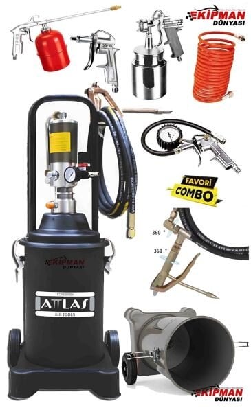 Attlas ATGP12 12 Lt Havalı Gres Pompası