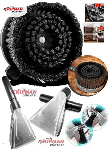 Yüksek Kalite Koltuk Yıkama Makinesı Şeffaf Uç Aparatı ve Halı ve Koltuk Yıkama Fırçası Su Sıçratmaz