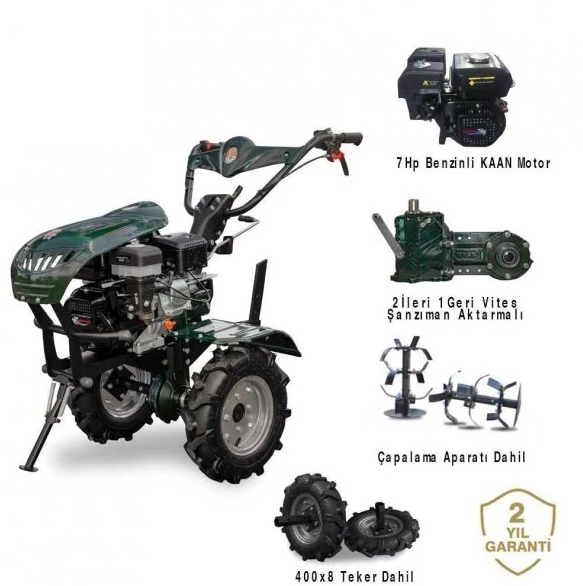Kaan CP.250-S S3 Benzinli Çapa Makinesi 3 İleri 1 Geri Vites (Yeni Model)