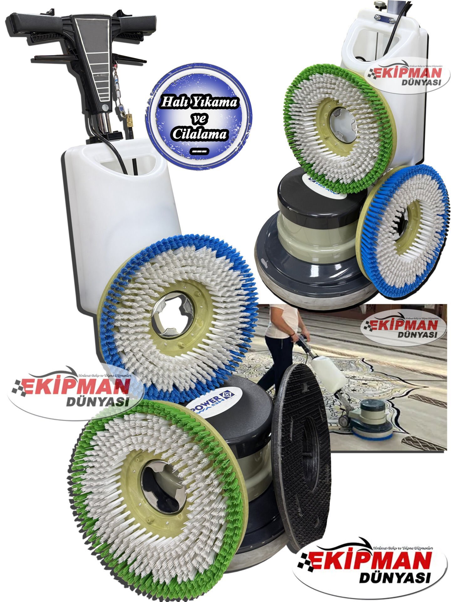 PowerWash A005 Yüksek Performanslı Cilalama ve Halı Yıkama Makinesi 1100 Watt