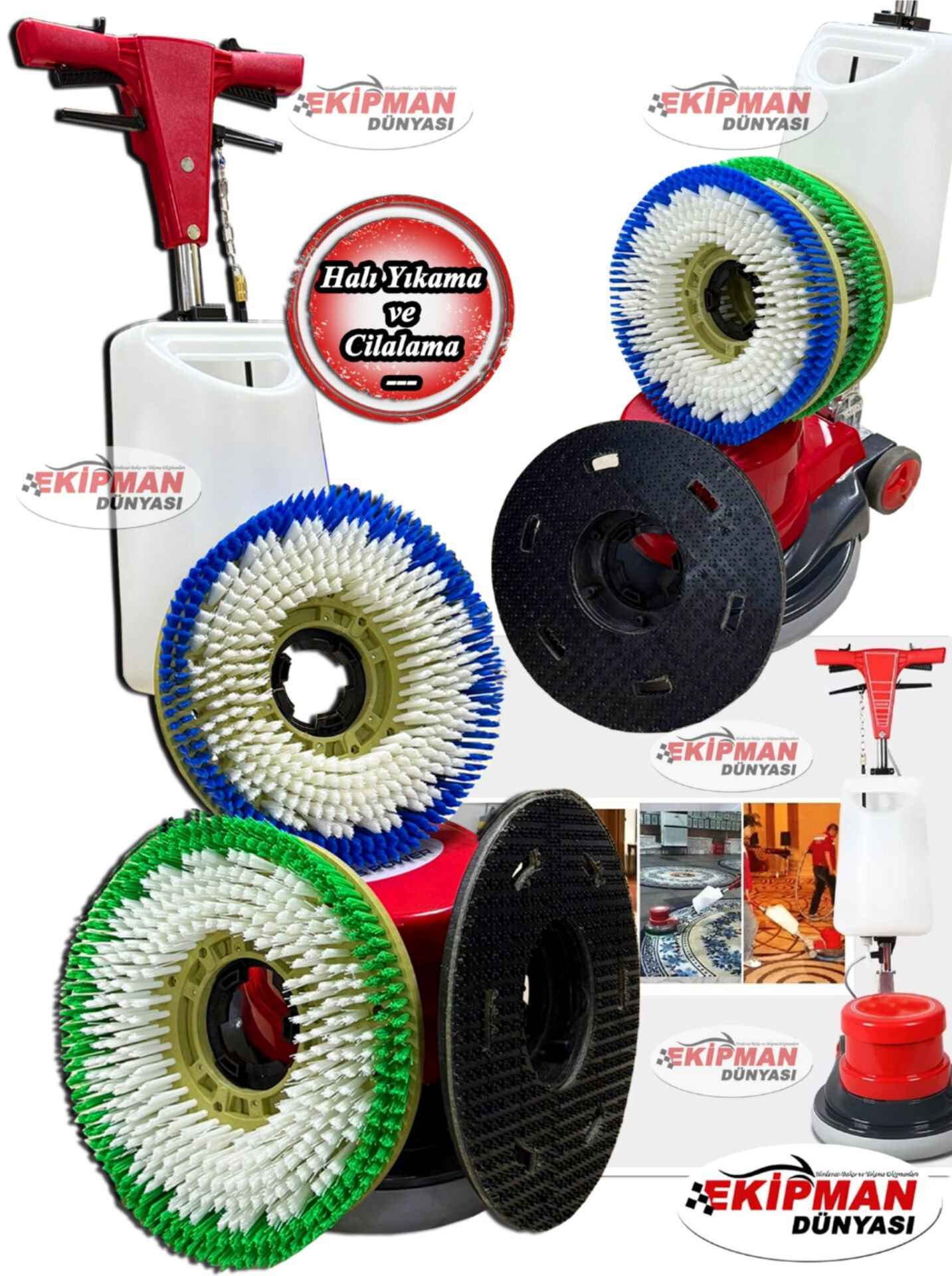 AS-POWER Yüksek Performanslı Cilalama ve Halı Yıkama Makinesi 1100 Watt