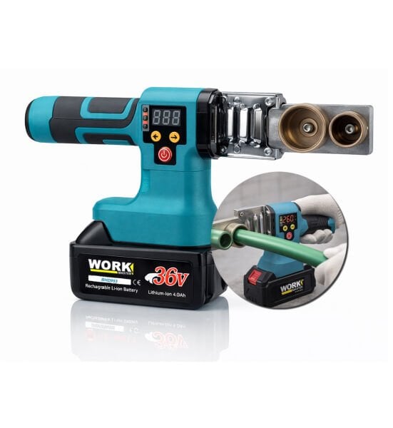 320°C Dijital Göstergeli PPRC Boru Kaynak Makinesi Seti – Çift Akülü, 15 Pilli Profesyonel Lehim Makinası