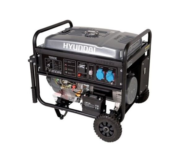 Hyundai HHY7250E-3 6.5 kW - 8.1 kVA Marşlı Benzinli Jeneratör Trifaze