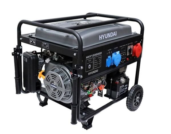 Hyundai HHY12000ED Dual Power Jeneratör 10 kW 220V/380V Marşlı 27L Bakır Sargı