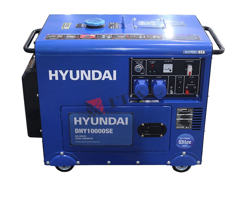 Hyundai DHY10000SE Sessiz Dizel Jeneratör 10 kVA Marşlı Kabinli