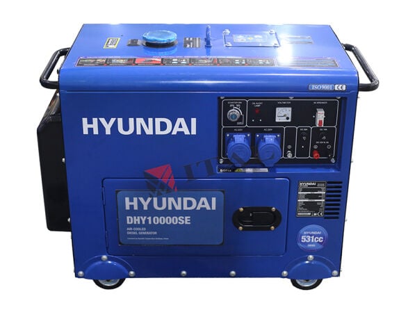 Hyundai DHY10000SE Sessiz Dizel Jeneratör 10 kVA Marşlı Kabinli