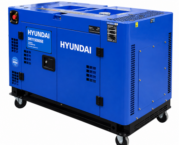 Hyundai DHY15000SE 15 kVA Sessiz Kabinli Marşlı Dizel Jeneratör Profesyonel Seri