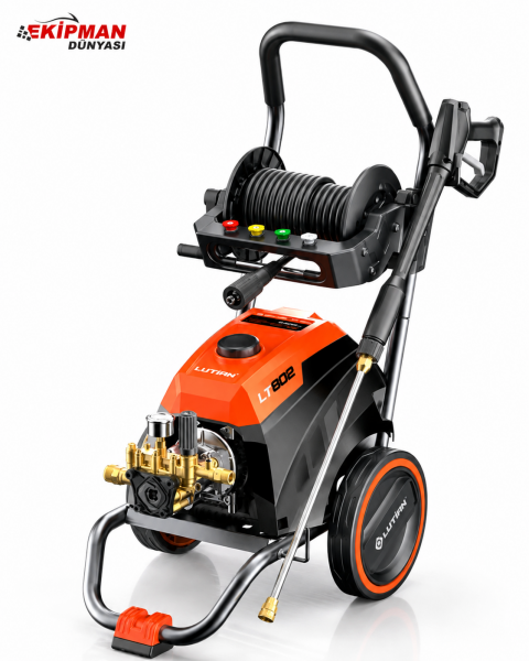 LUTiAN LT802 - 200 Bar 4.5 HP Yüksek Basınçlı Yıkama Makinesi 3300 Watt 220 Volt - Gider Tıkanıklığı Açma Makinesi