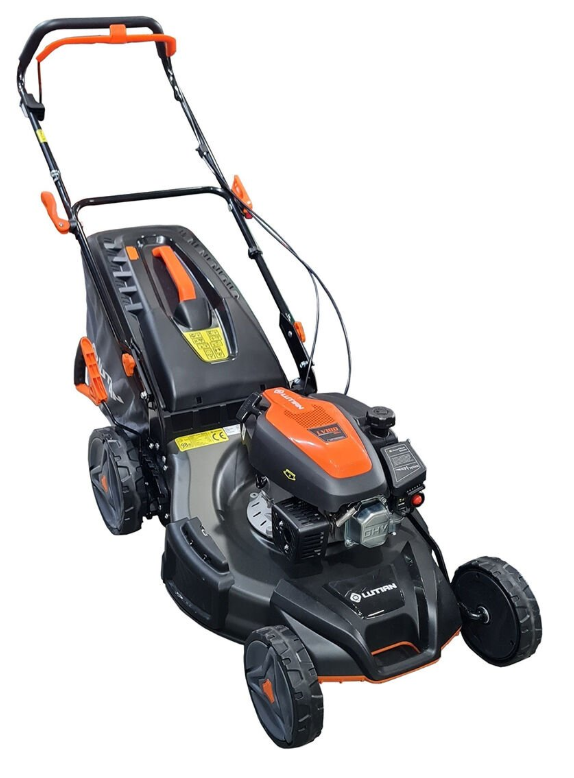 Lutian LM53S-180 Benzinli Çim Biçme Makinesi 53cm 181CC Itmeli 5in1 Çim Kesme Şanzımanlı